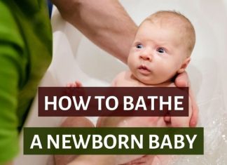 Wash Newborn Baby