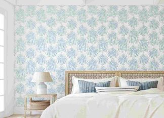 5 Tips for Updating a Bedroom with Peel and Stick Wallpaper - using peel and stick wallpaper