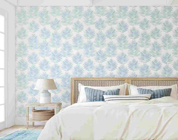 5 Tips for Updating a Bedroom with Peel and Stick Wallpaper - using peel and stick wallpaper