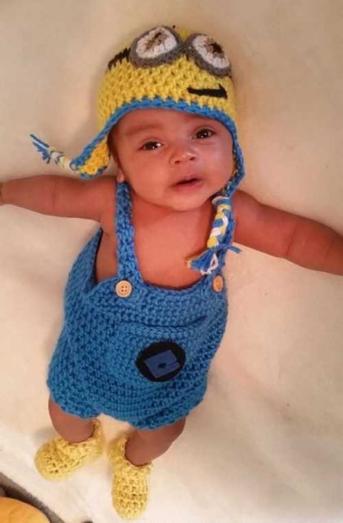 baby minion costume 6-9 months