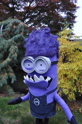 kid purple minions costume