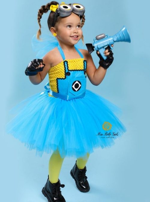 minion costume girl