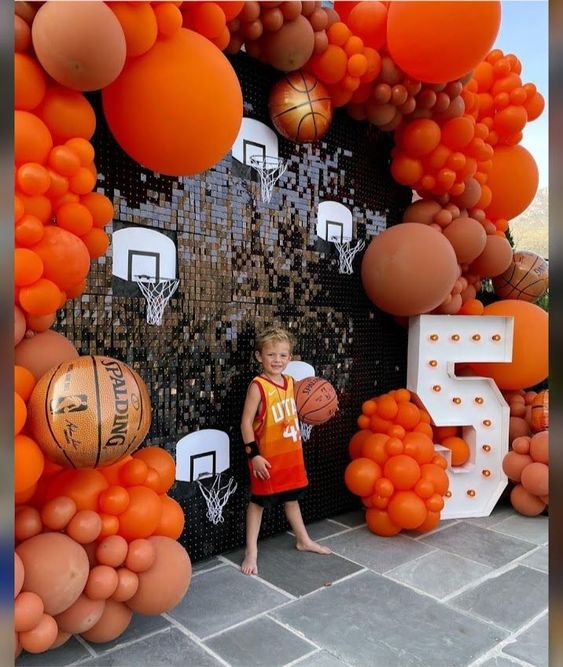 Basketball-Themed Birthday Party Decorations