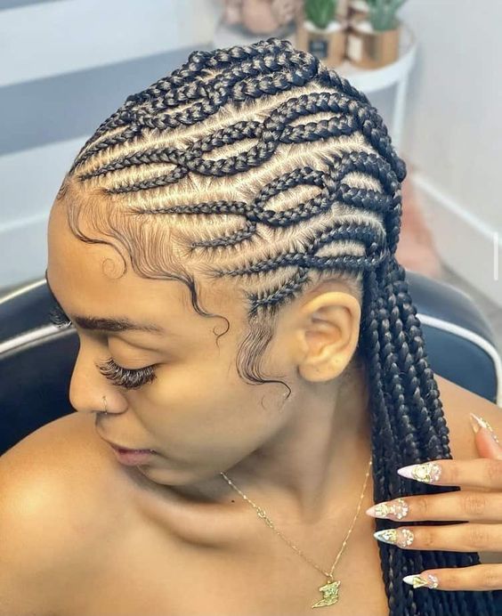 Criss Cross Hairstyle With Braids