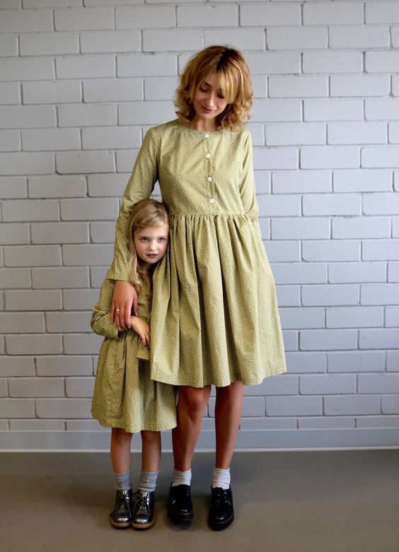 Best sewing pattern matching mommy and me dresses