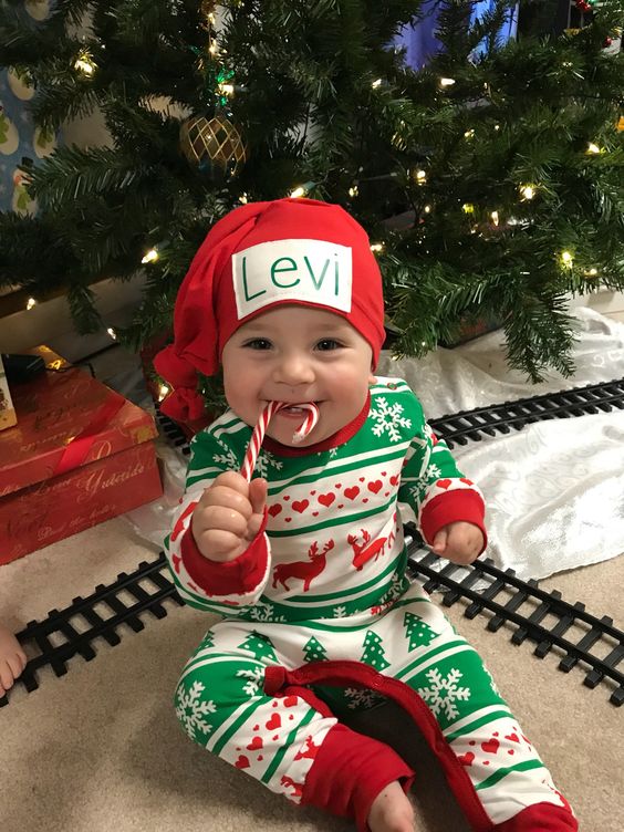 my first christmas outfit baby boy
